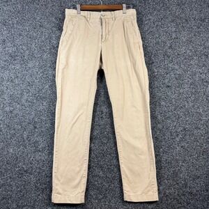 Lacoste Mens Regular Fit Chino Pants Tan Khaki Stretch Cotton US 30 L32